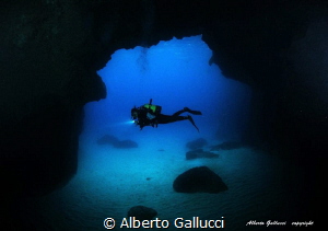 In the cave by Alberto Gallucci 